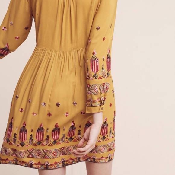 Anthropologie Floreat Raella embroidered dress XS - Picture 2 of 7